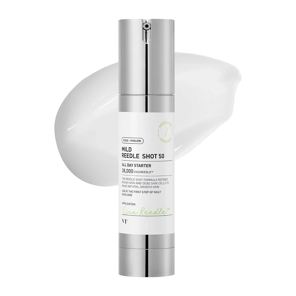 اسنس تقویت کننده و تسکین دهنده ریدل شات 50 وی تی کازمتیک VT COSMETICS CICA Reedle Shot Essence حجم 50 میلی لیتر - ارس شاین