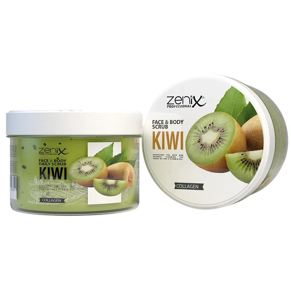 اسکراب صورت و بدن زنیکس رایحه کیوی zenix face skin care daily scrub kiwi حجم 275 میلی لیتر - ارس شاین