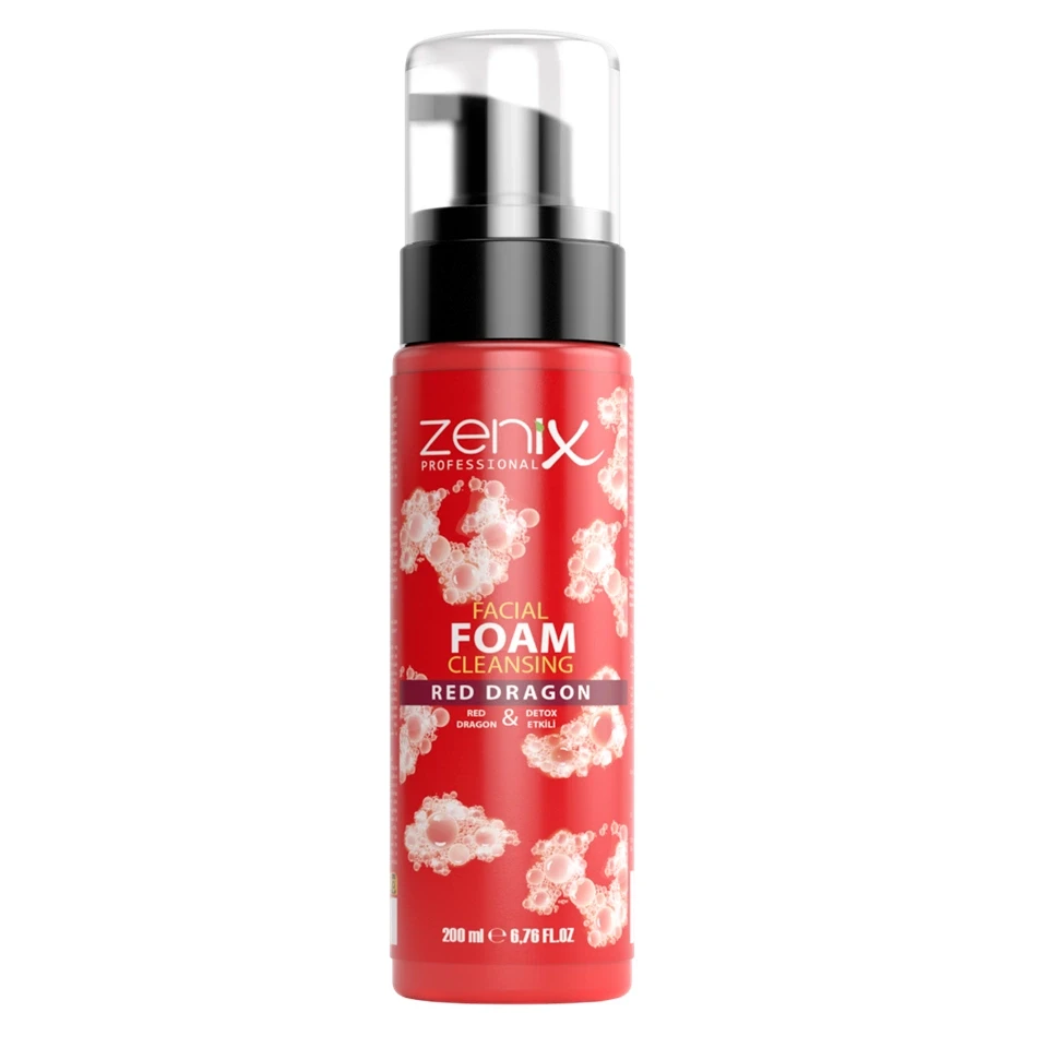 فوم پاک کننده صورت رد دراگون زنیکس zenix foam facial cleansing red dragon حجم 200 میلی لیتر - ارس شاین