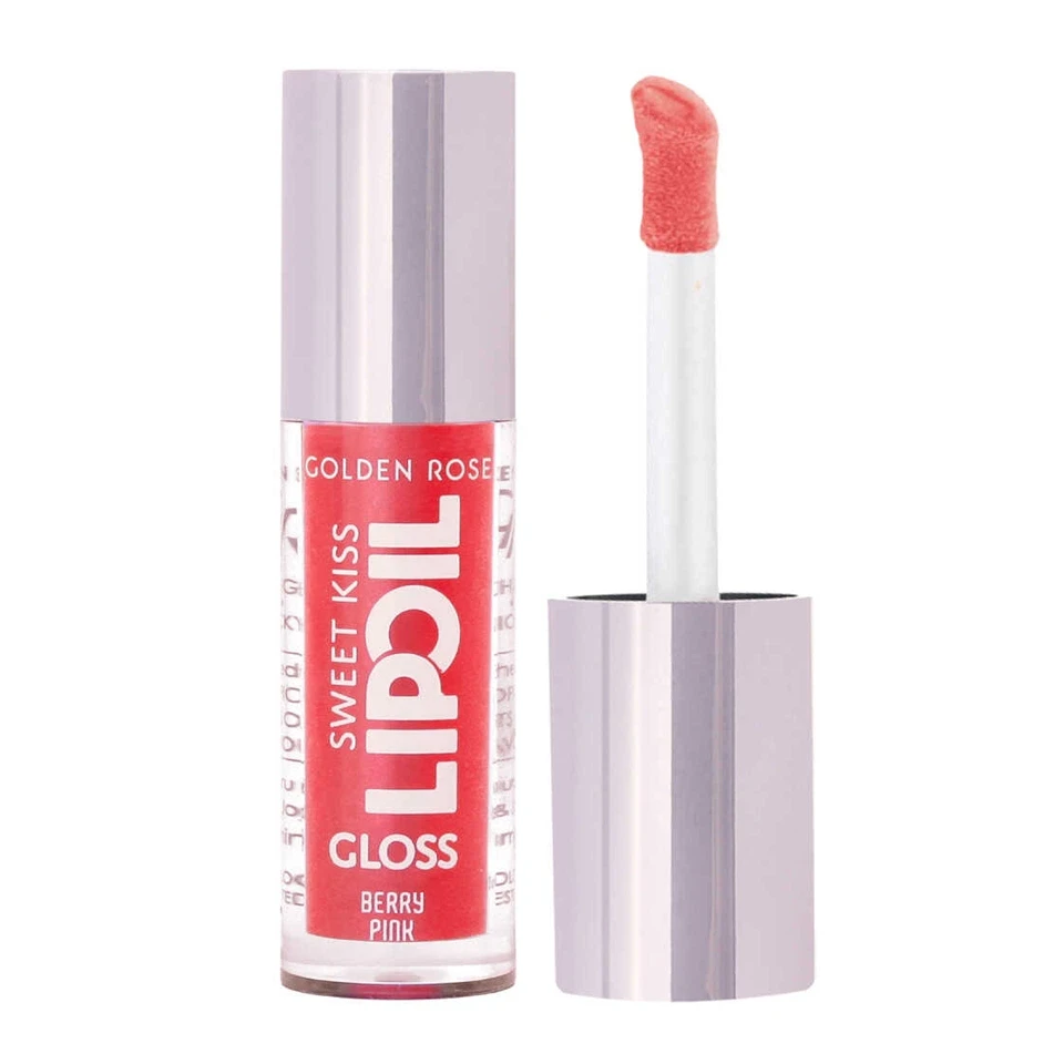 لیپ گلس روغنی گلدن رز شماره 03 (صورتیِ تمشکی) GOLDEN ROSE SWEET KISS LIPOIL - ارس شاین