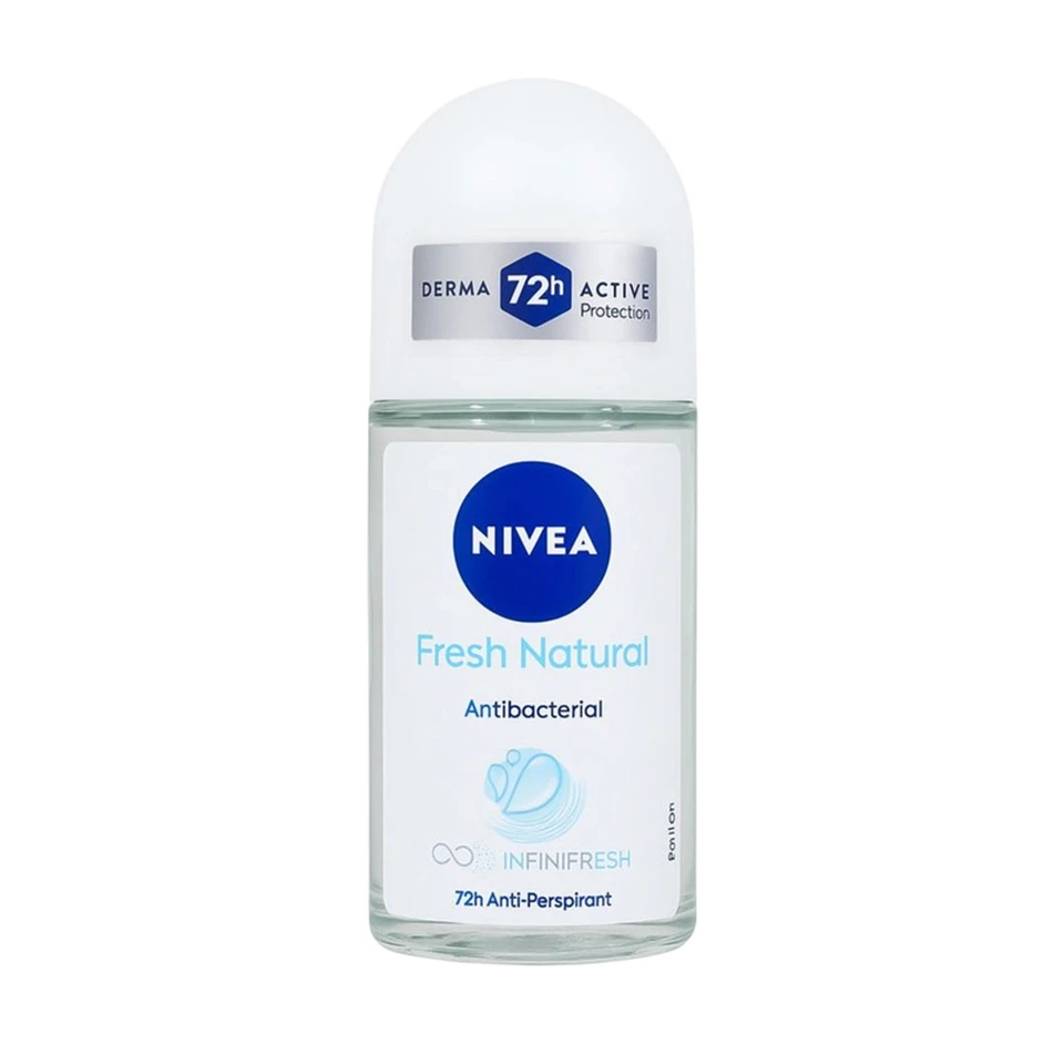 مام رولی زنانه نیوآ رایحه تازه و طبیعی NIVEA fresh natural حجم 50 میلی لیتر - ارس شاین