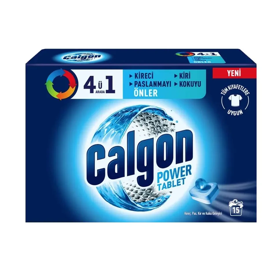 قرص جرم گیر ماشین لباسشویی کالگون Calgon بسته 15 عددی - ارس شاین