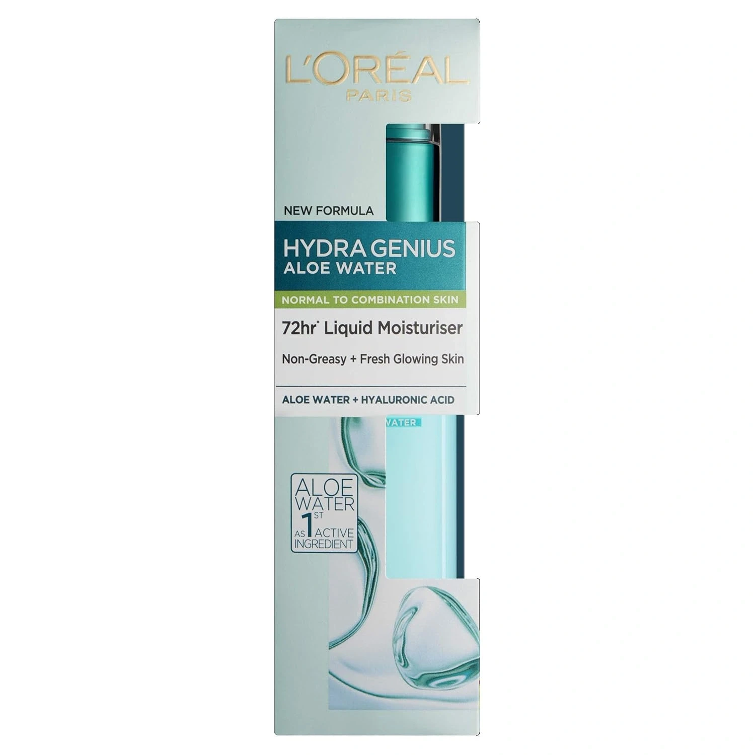سرم آبرسان لورآل مدل آب آلوئه ورا هیدرا جنیوس مخصوص پوست های حساس L'OREAL Hydra Genius Aloe Water حجم 70 میلی لیتر - ارس شاین