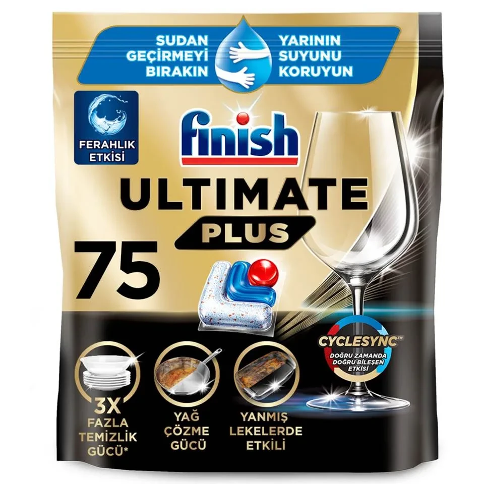 قرص ماشین ظرفشویی فینیش التیمیت پلاس finish ultimate plus بسته 75 عددی - ارس شاین