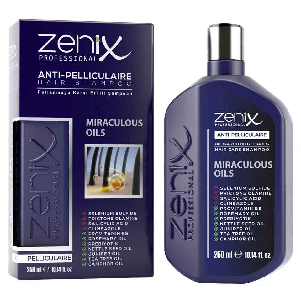 شامپو مو تخصصی ضد پلیکولار زنیکس zenix anti pelliculaire shampoo حجم 250 میلی لیتر - ارس شاین