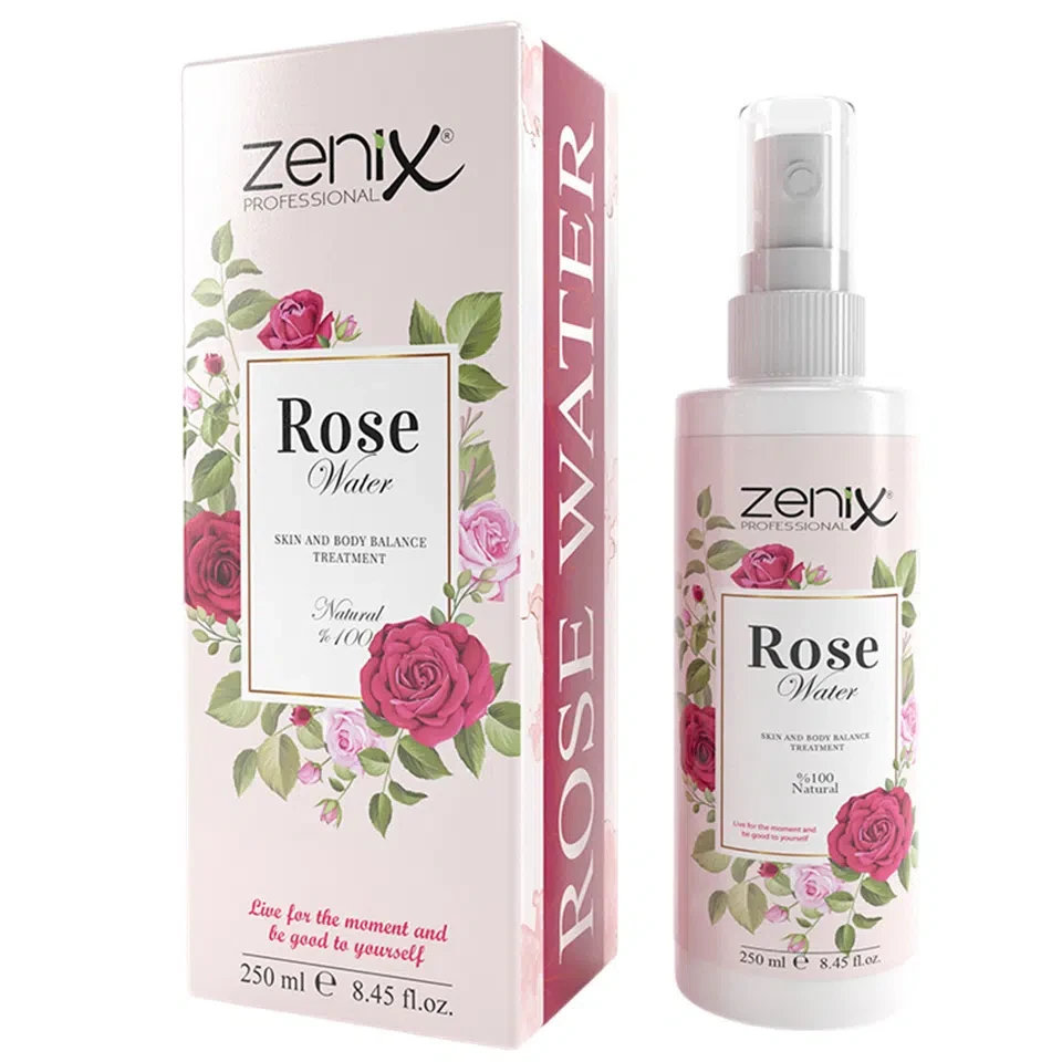 اسپری آبرسان گل رز زنیکس zenix face skin care rose water حجم 250 میلی لیتر - ارس شاین