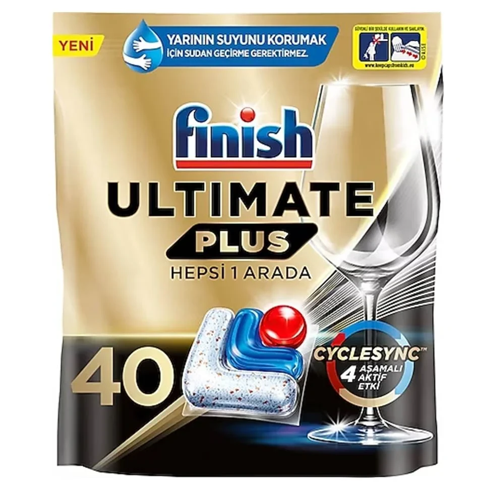 قرص ماشین ظرفشویی فینیش التیمیت پلاس finish ultimate plus بسته 40 عددی - ارس شاین