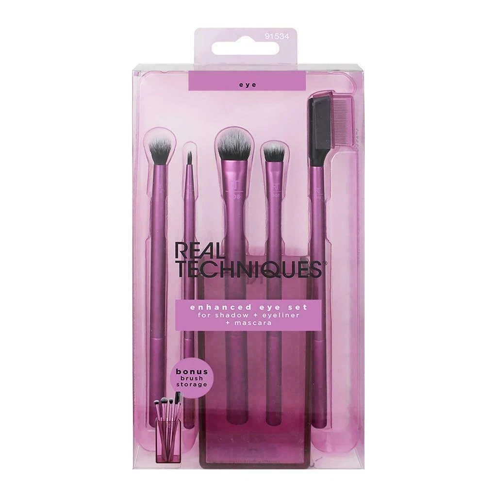 ست براش چشم 5 تیکه ریل تکنیک سایه ، خط چشم و ریمل REAL TECHNIQUES enhanced eye set - ارس شاین