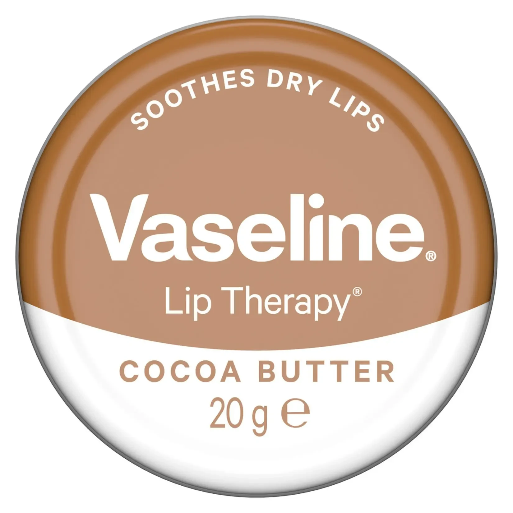 بالم لب وازلین قهوه ای مدل کاکائو Vaseline COCOA BUTTER حجم 20 میلی لیتر - ارس شاین