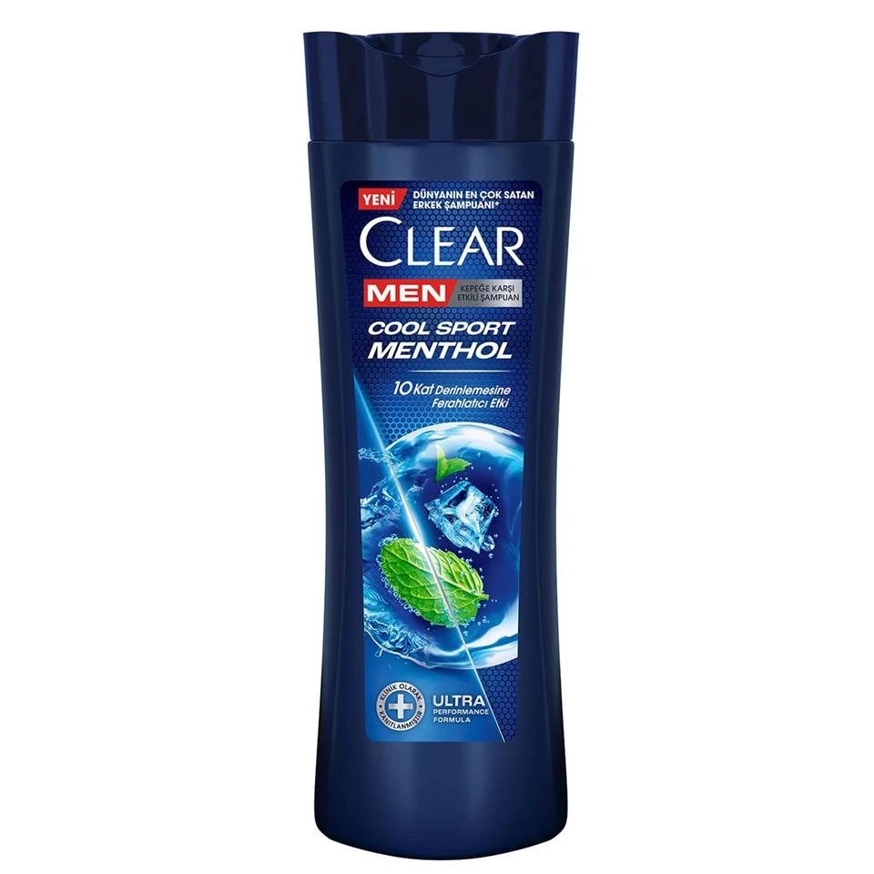 شامپو مو ضد شوره کلیر مردانه ورزشی نعناع CLEAR MEN Cool Sport Menthol حجم 350 میلی لیتر - ارس شاین