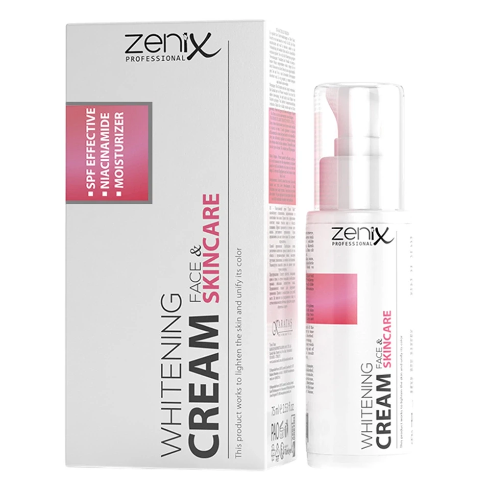 کرم سفید کننده صورت و بدن زنیکس zenix skin care cream whitening حجم 70 میلی لیتر - ارس شاین