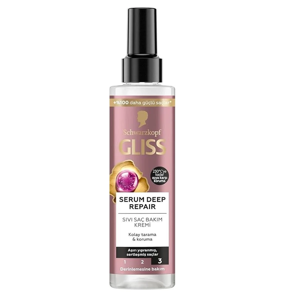 اسپری دو فاز گلیس سرم دیپ ریپیر Gliss Serum Deep Repair حجم 200 میلی لیتر - ارس شاین