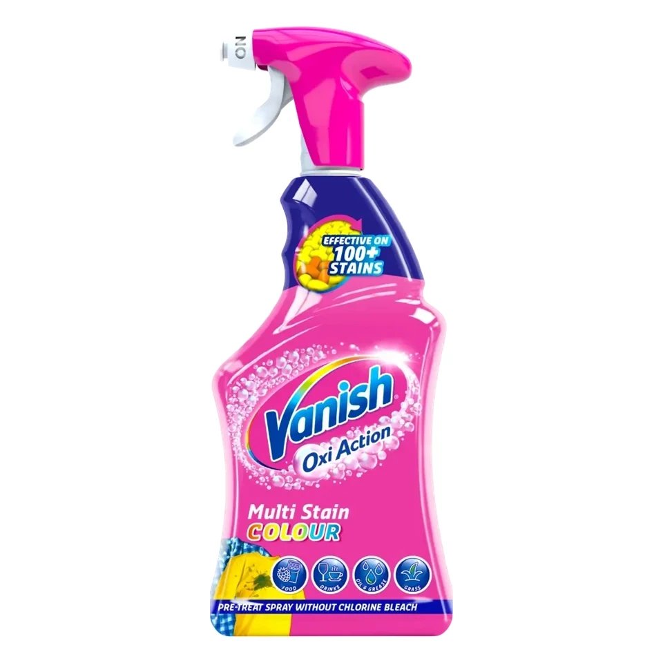 اسپری لکه بر لباس ونیش Vanish Oxi Action Multi Stain COLOUR حجم 500 میلی لیتر - ارس شاین