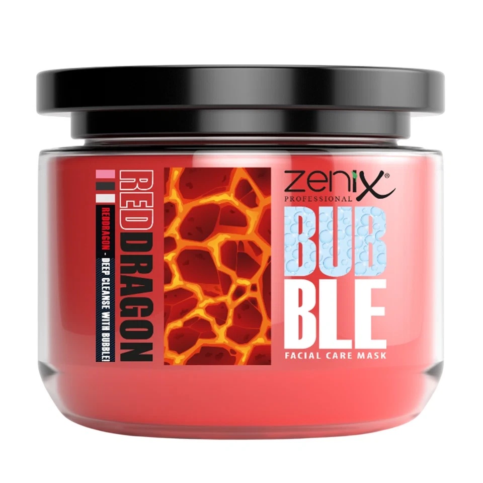 ماسک صورت خاک رس حبابی اژدهای قرمز زنیکس zenix bubble clay face mask red dragon حجم 300 میلی لیتر - ارس شاین