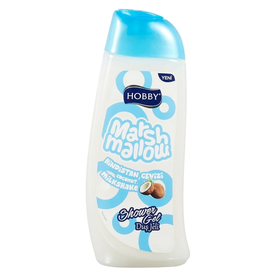 شامپو بدن هوبی مارشمالو رایحه میلک شیک نارگیل HOBBY Marshmallow حجم 500 میلی لیتر - ارس شاین