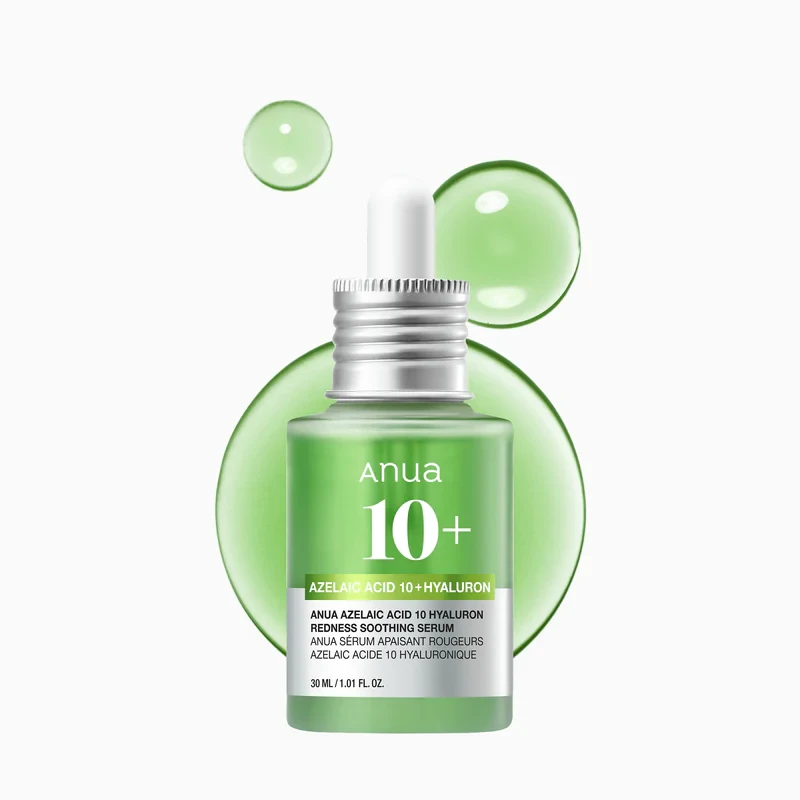 سرم آزلائیک اسید %10 و هیالورون تسکین دهنده آنوا Anua Azelaic Acid 10 Hyaluron Redness Soothing Serum حجم 30 میلی لیتر - ارس شاین