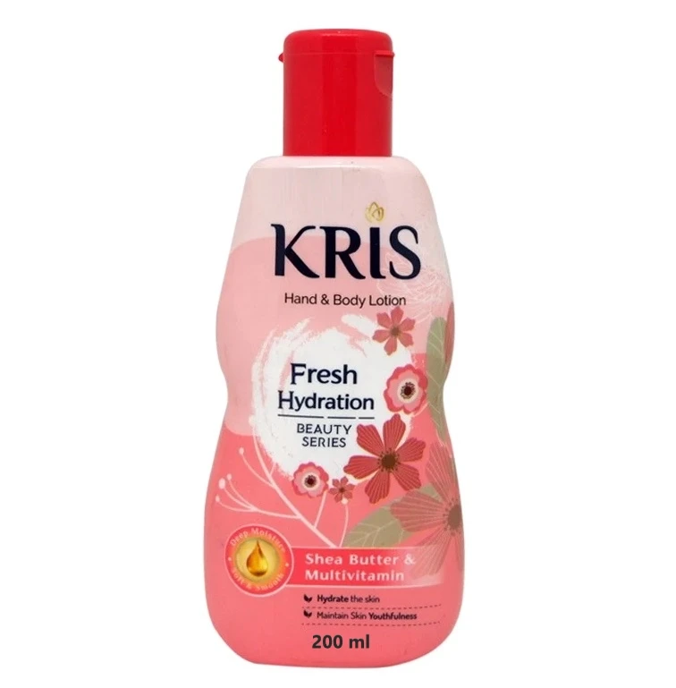 لوسین بدن شی باتر و مولتی ویتامینه کریس مدل هیدراتاسیون تازه KRIS Fresh Hydration Shea Butter حجم 200 میلی لیتر - ارس شاین