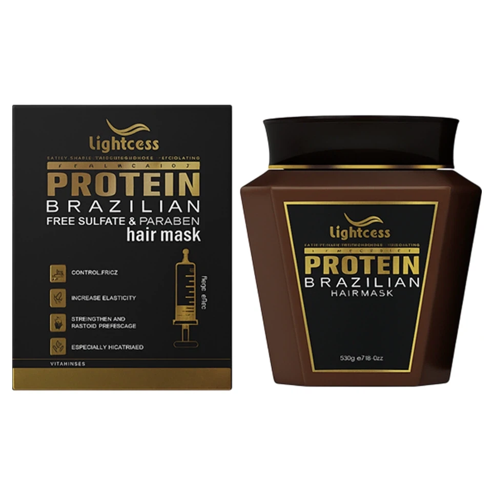 ماسک مو داخل حمام بدون سولفات پروتئین برزیلی به همراه آمپول پروتئین مو آرگان ARGAN OIL PROTEIN BRAZILIAN hair mask حجم 1000 میلی لیتر - ارس شاین