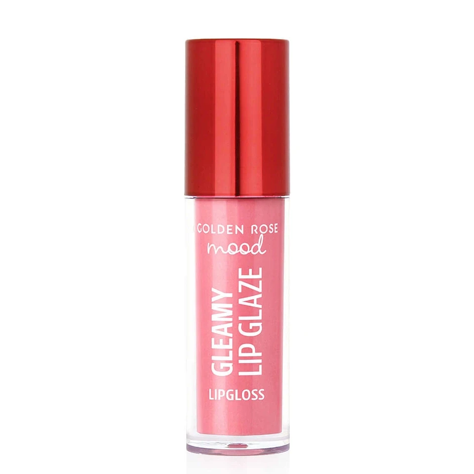 لیپ گلس گلامی گلدن رز شماره 204 (صورتی ملایم) GOLDEN ROSE GLEAMY LIP GLAZE - ارس شاین