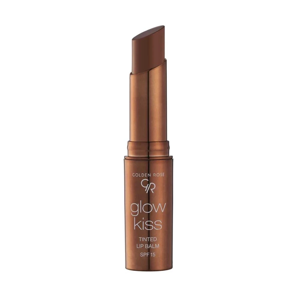 تینت لب جامد گلدن رز شماره 06 (کیک شکلاتی) GOLDEN ROSE glow kiss TINTED LIP BALM - ارس شاین