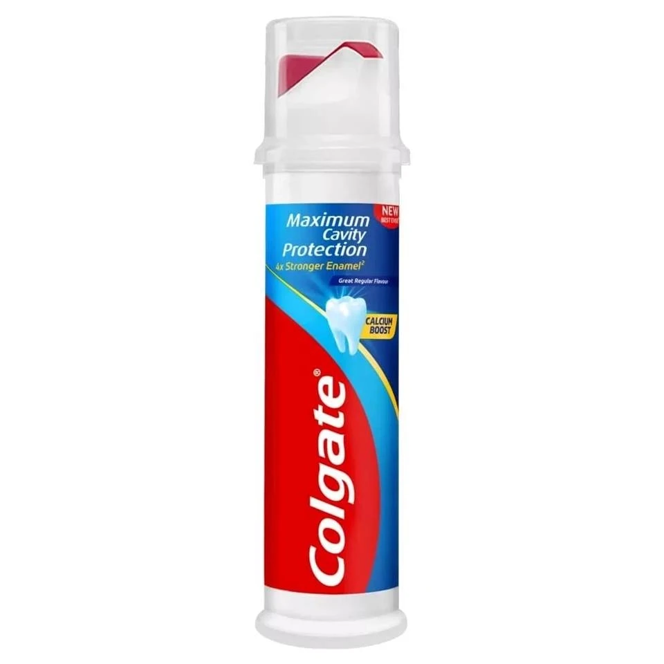 خمیر دندان پمپی کلگیت مکسیمم کویتی پروتکشن Colgate Maximum Cavity Protection Pump حجم 100 میلی لیتر - ارس شاین