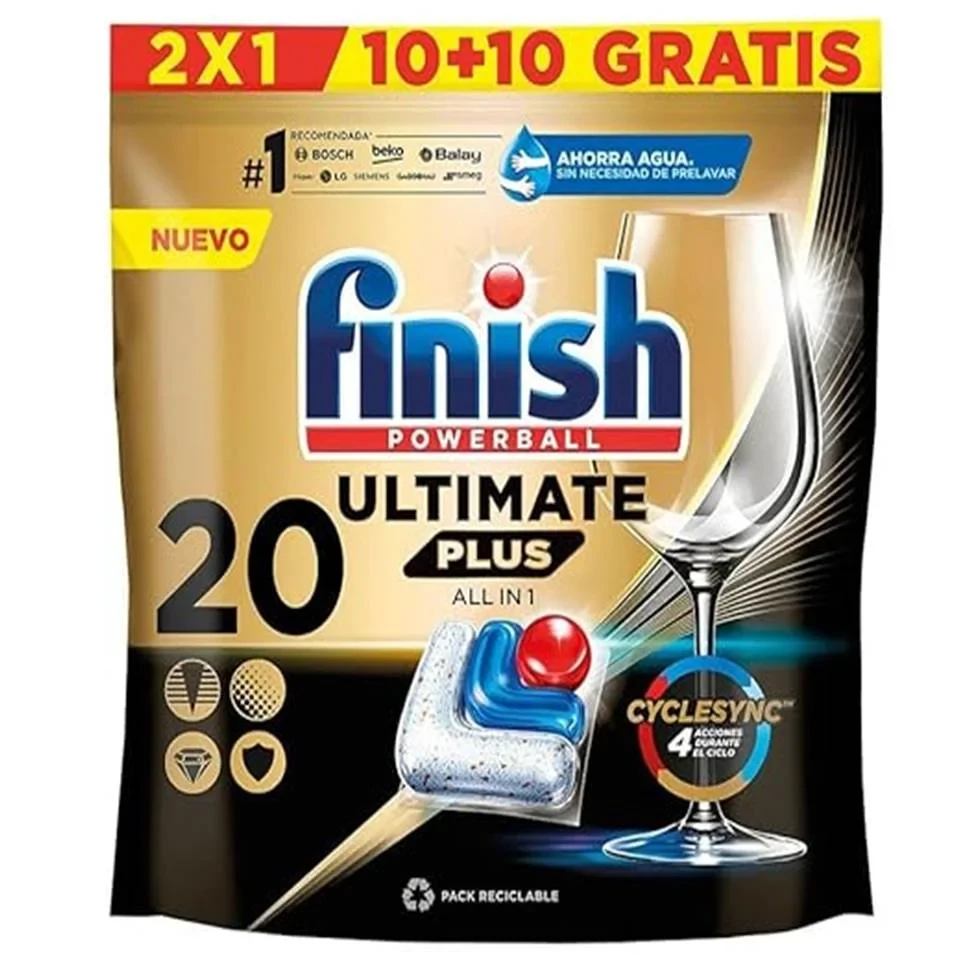 قرص ماشین ظرفشویی فینیش التیمیت پلاس finish ultimate plus بسته 20 عددی - ارس شاین