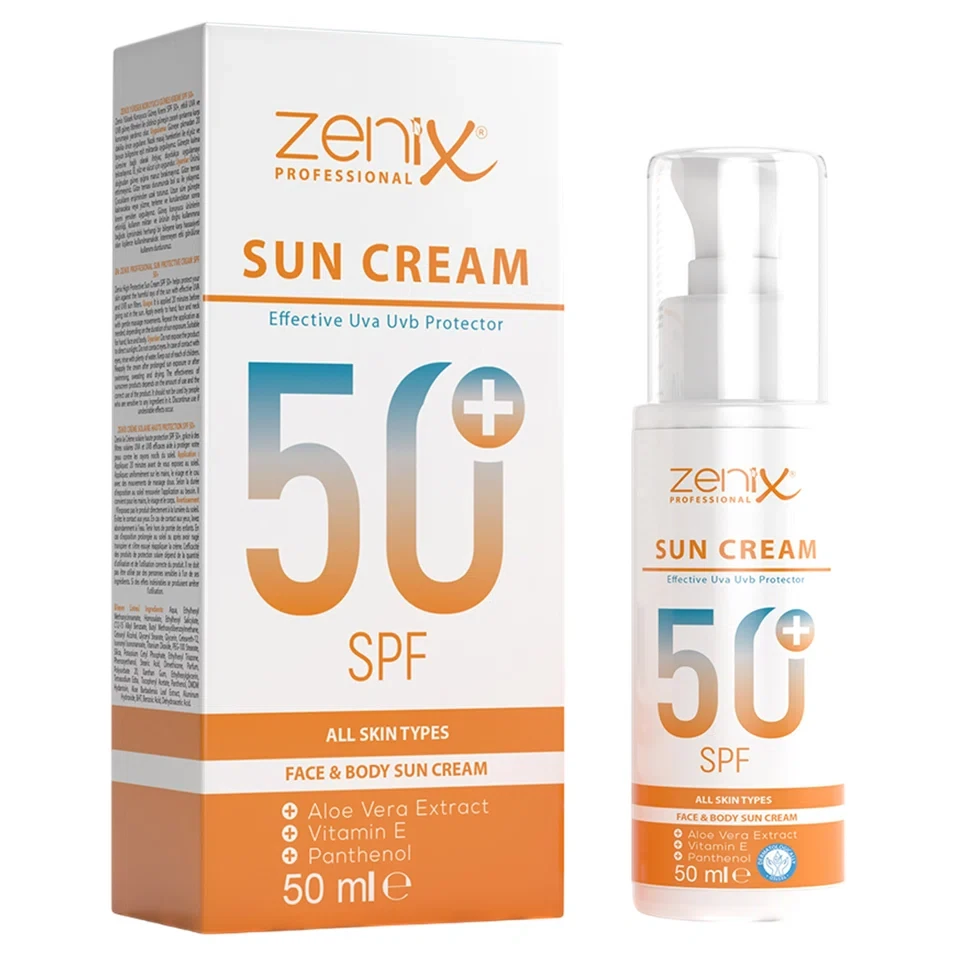 کرم ضد آفتاب زنیکس zenix sun cream SPF50 حجم 50 میلی لیتر - ارس شاین