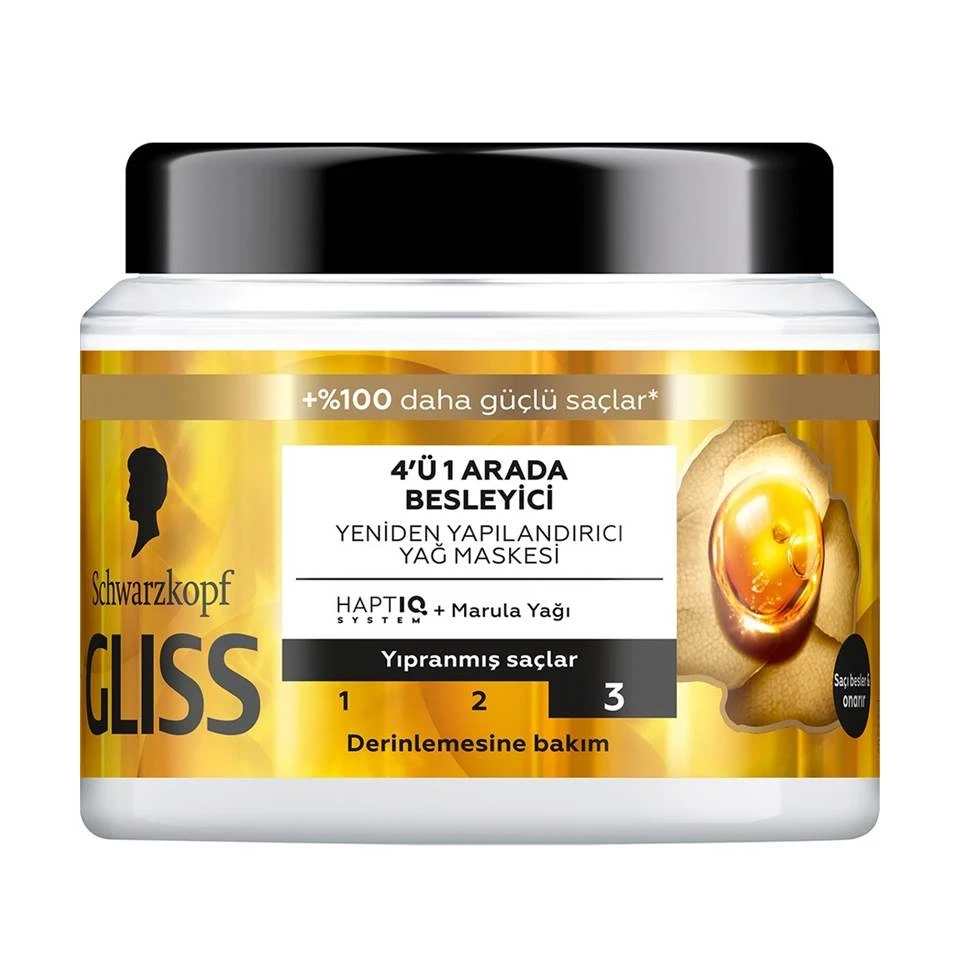 ماسک مو گلیس تغذیه‌کننده 4 کاره Gliss 4’ü 1 Arada Besleyici حجم 400 میلی لیتر - ارس شاین