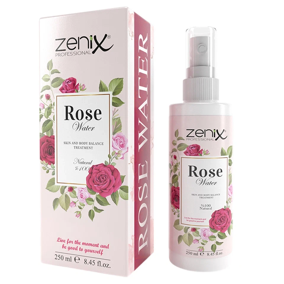 پاک کنننده صورت گل رز زنیکس zenix face skin care rose water حجم 250 میلی لیتر - ارس شاین