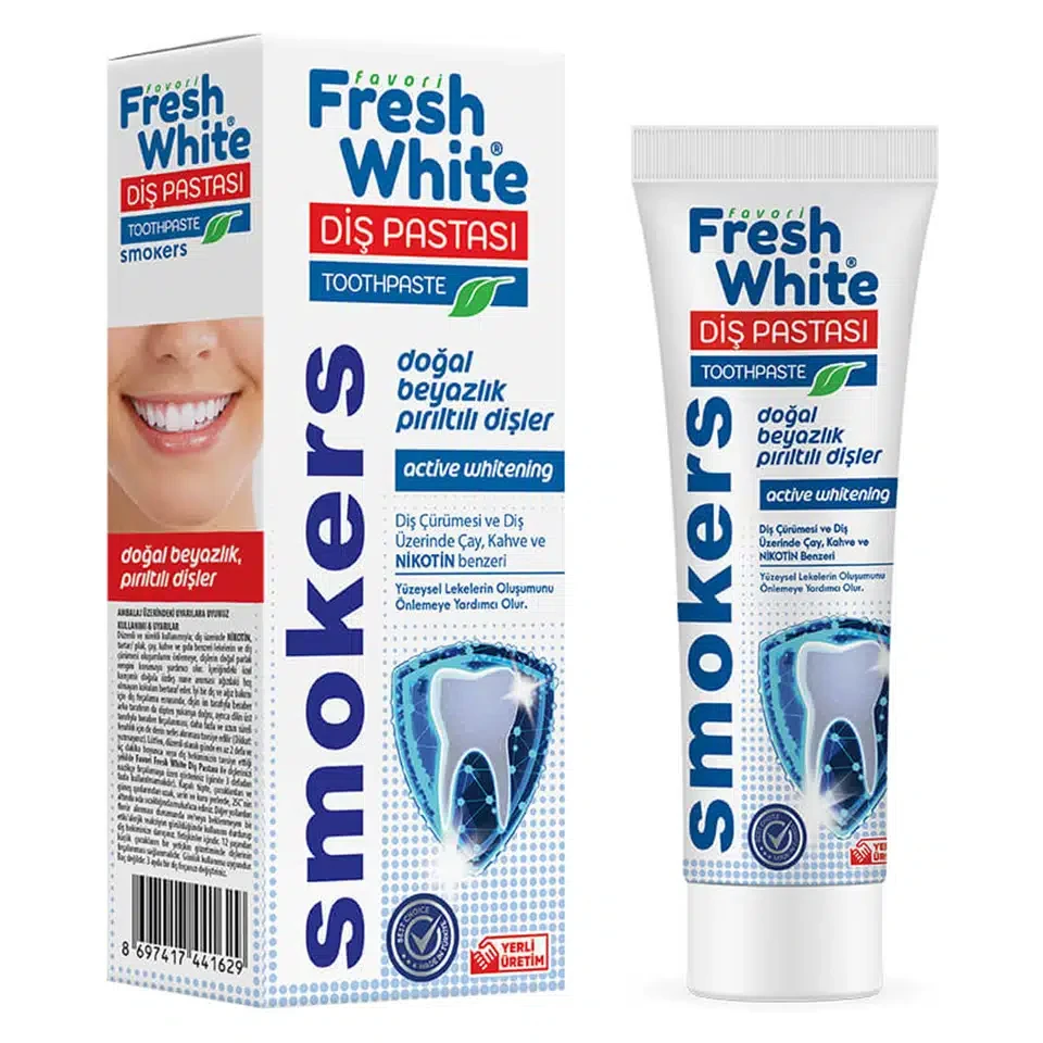 خمیر دندان مخصوص افراد سیگاری فرش وایت Fresh White TOOTHPASTE smokers - ارس شاین
