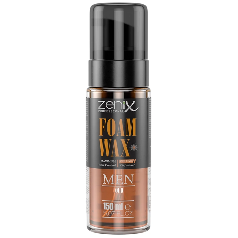 واکس مو فومی رایحه عود زنیکس zenix men series hair style wax foam extra strong oud حجم 150 میلی لیتر - ارس شاین