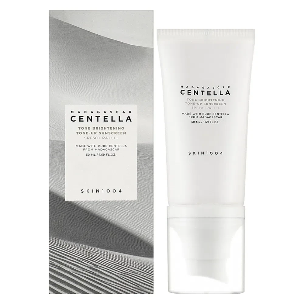 کرم ضد آفتاب ضد لک و روشن کننده تون آپ سنتلا اسکین CENTELLA TONE BRIGHTENING TONE-UP SUNSCREEN SPF50 حجم 50 میلی لیتر - ارس شاین