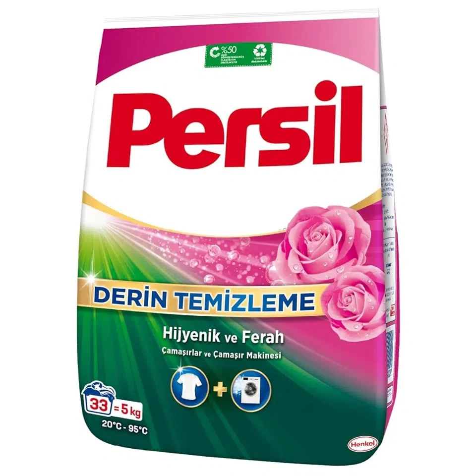 پودر ماشین لباسشویی پرسیل رایحه رز سفید مخصوص لباس های سفید Persil DERİN TEMİZLEME ROSE وزن 5 کیلو گرم - ارس شاین