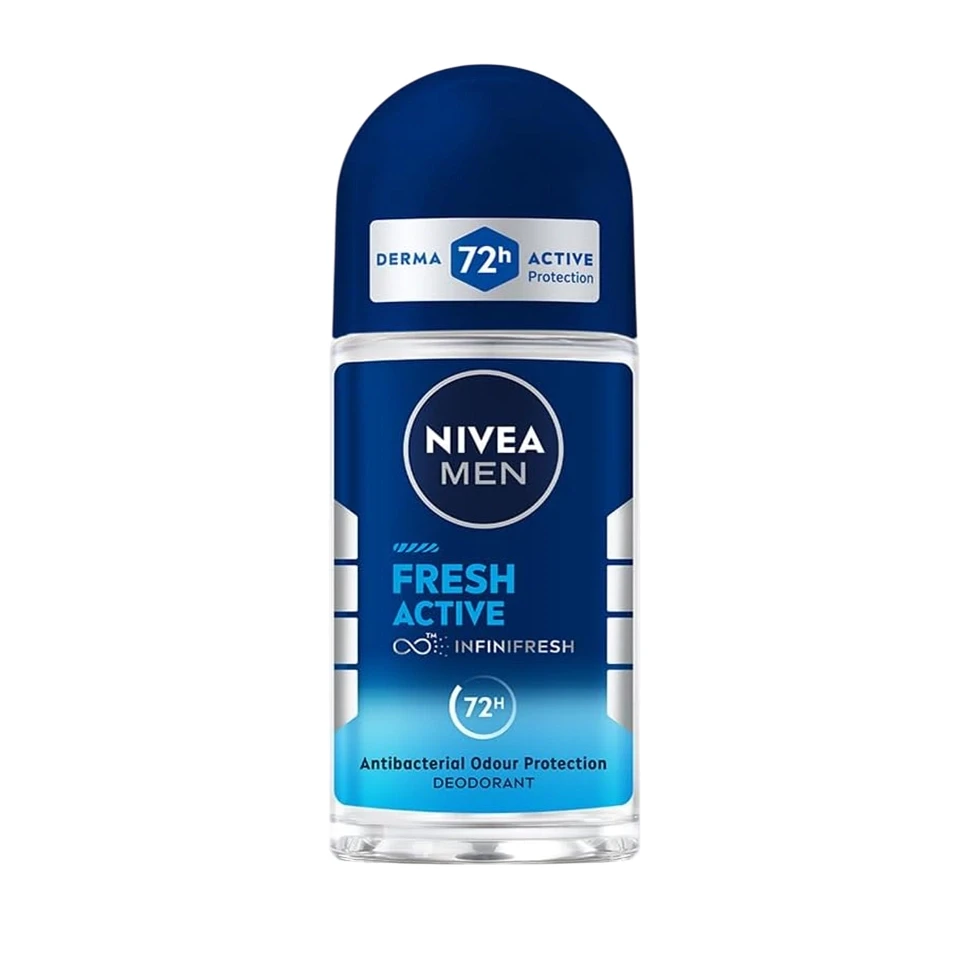 مام رولی مردانه نیوآ رایحه فرش اکتیو NIVEA fresh active حجم 50 میلی لیتر - ارس شاین