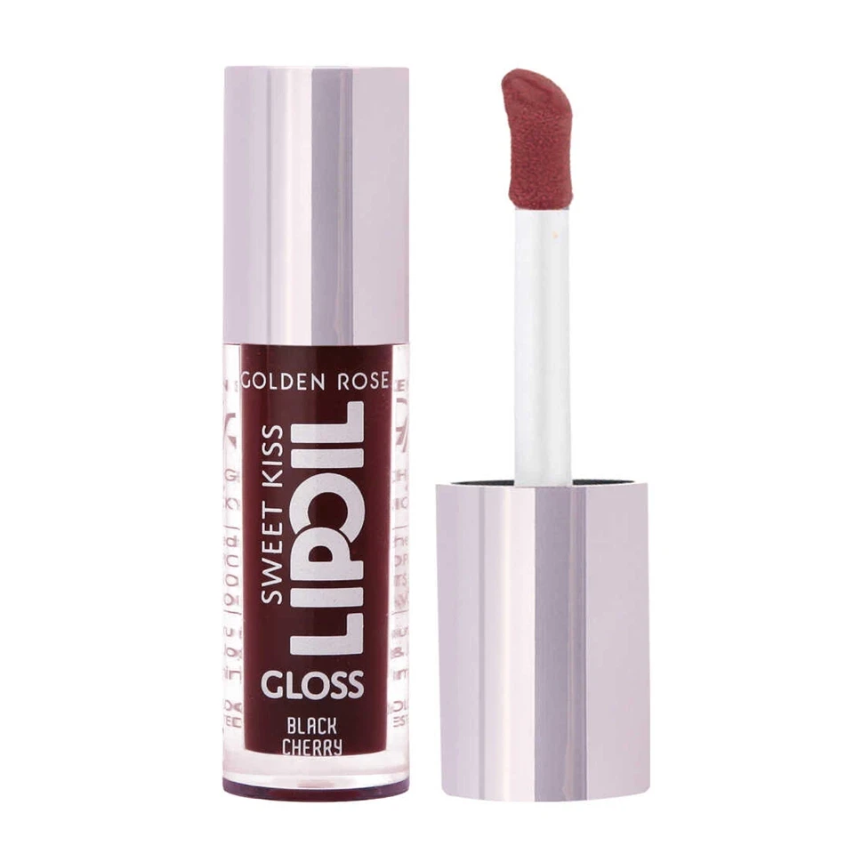 لیپ گلس روغنی گلدن رز شماره 08 (گیلاس سیاه) GOLDEN ROSE SWEET KISS LIPOIL - ارس شاین