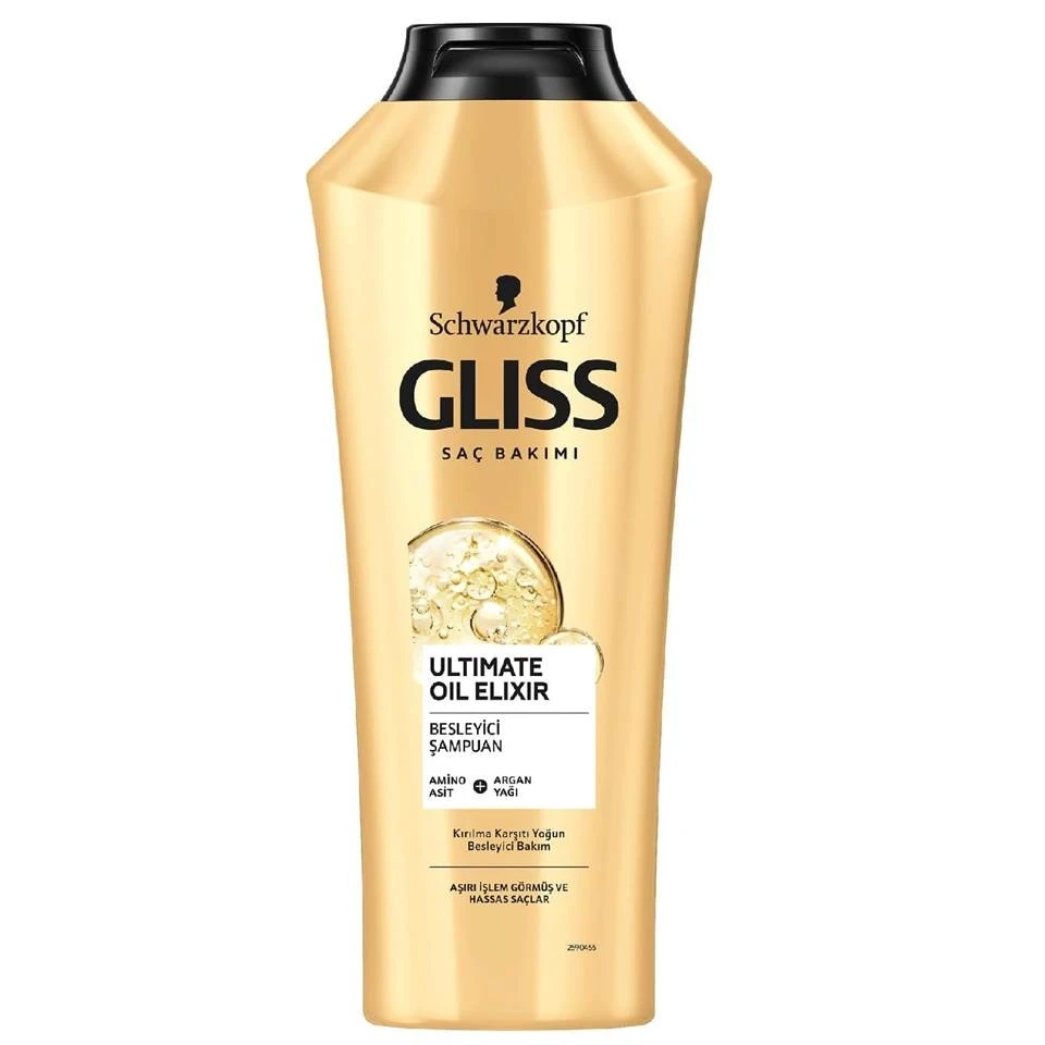 شامپو مو گلیس آلتیمیت اویل الیکسیر GLISS ULTIMATE OIL ELIXIR حجم 500 میلی لیتر - ارس شاین
