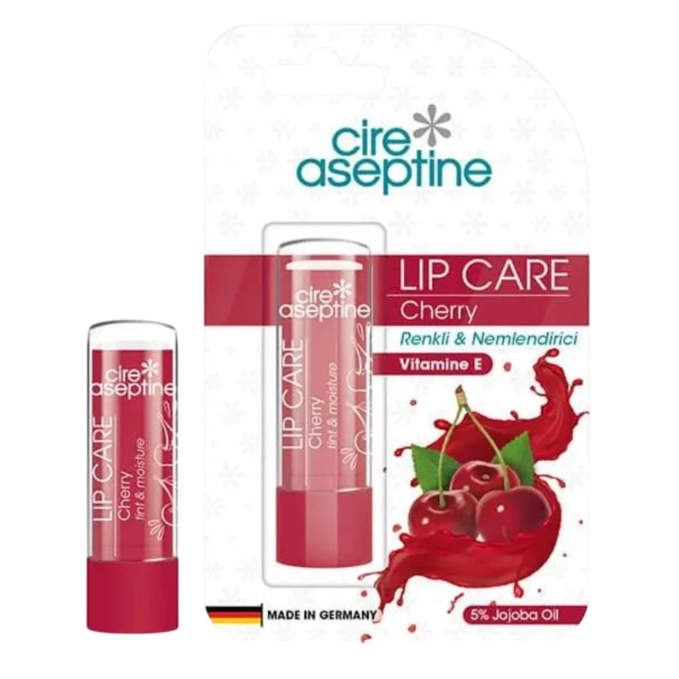 بالم لب رنگی هیالونیک سیر آسپتین طعم گیلاس cire aseptine LIP CARE Cherry - ارس شاین