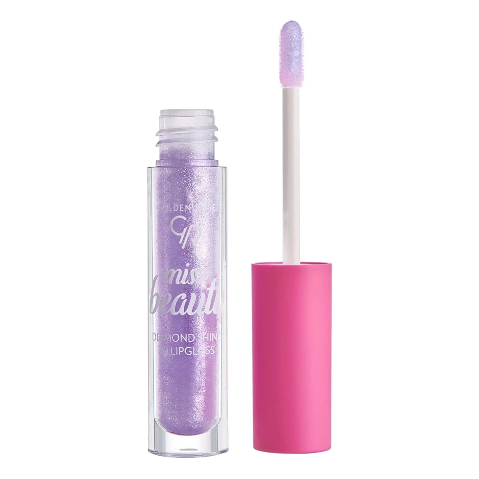 برق لب شاین سه بعدی میس بیوتی گلدن رز شماره 02 (رازآلود) GOLDEN ROSE miss beauty 3D LIPGLOSS - ارس شاین
