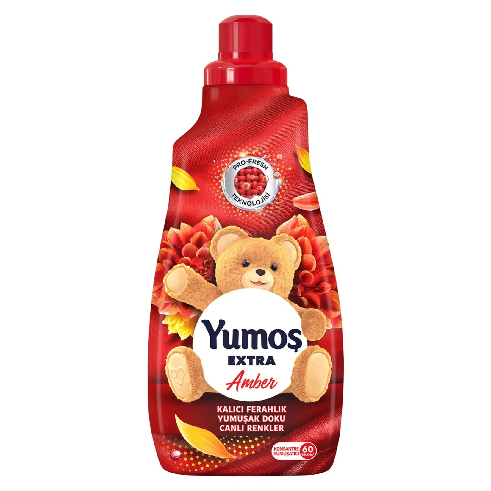 مایع نرم‌کننده و خوشبوکننده لباس یوموش اکسترا رایحه کهربا Yumos EXTRA Amber حجم 1440 میلی لیتر - ارس شاین