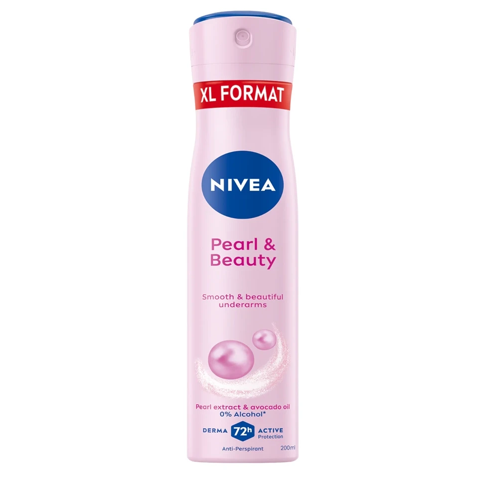 اسپری ضد تعریق 72 ساعته زنانه نیوآ رایحه مروارید و زیبایی NIVEA Pearl &amp; Beauty حجم 200 میلی لیتر - ارس شاین