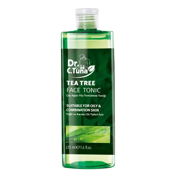 تونیک پاک کننده آرایش صورت دکتر سی تونا مدل درخت چای Dr. C. Tuna TEA TREE FACE TONIC حجم 225 میلی لیتر - ارس شاین