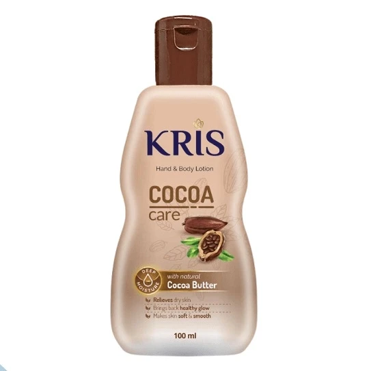 لوسین بدن کره کاکائو و مولتی ویتامینه کریس مدل کاکائو کییر KRIS COCOA care Cocoa Butter حجم 100 میلی لیتر - ارس شاین