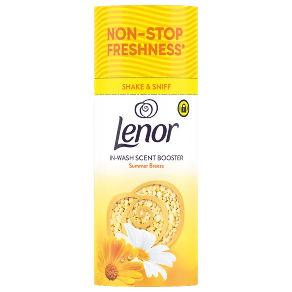 بوستر خوشبو کننده لباس لنور رایحه نسیم تابستانی Lenor IN-WASH SCENT BOOSTER وزن 155 گرم - ارس شاین