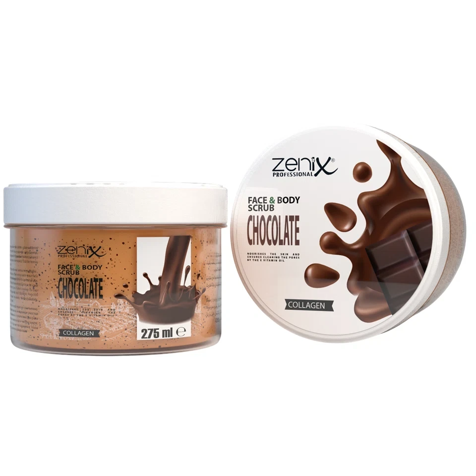 اسکراب صورت و بدن زنیکس رایحه شکلات zenix face skin care daily scrub chocolate حجم 275 میلی لیتر - ارس شاین