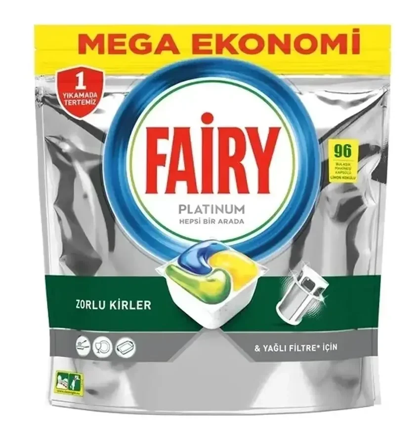 قرص ماشین ظرفشویی فیری پلاتینیوم FAIRY PLATINUM بسته 96 عددی - ارس شاین