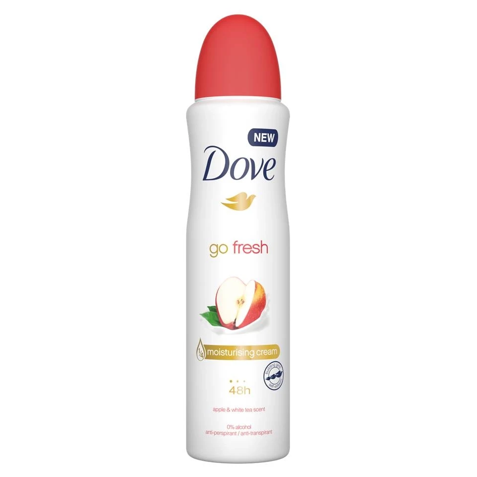 اسپری ضد تعریق داو گو فرش سیب و چای سفید Dove Go Fresh Apple &amp; White Tea Scent حجم 250 میلی لیتر - ارس شاین
