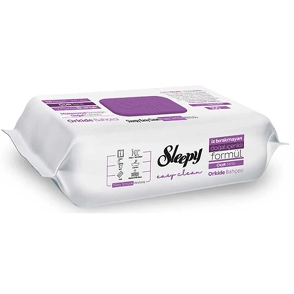 دستمال مرطوب سطوح چند منظوره اسلیپی رایحه لاوندر Sleepy Easy Clean Yüzey Temizlik Havlusu بسته 100 عددی - ارس شاین