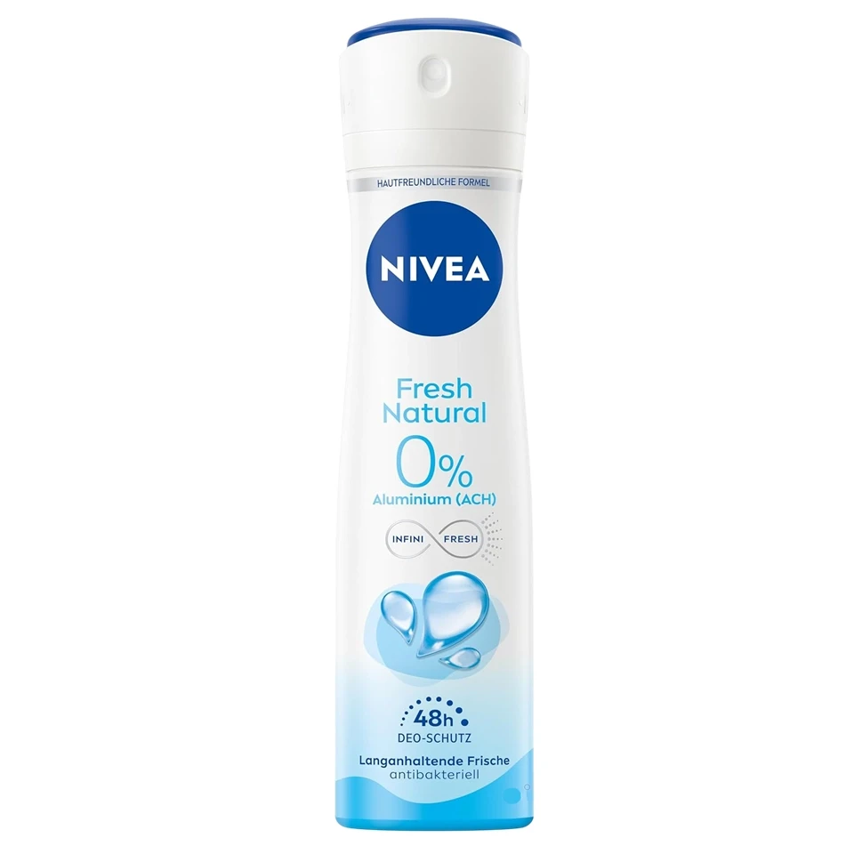 اسپری ضد تعریق 72 ساعته زنانه نیوآ رایحه تازه و طبیعی NIVEA fresh natural حجم 200 میلی لیتر - ارس شاین