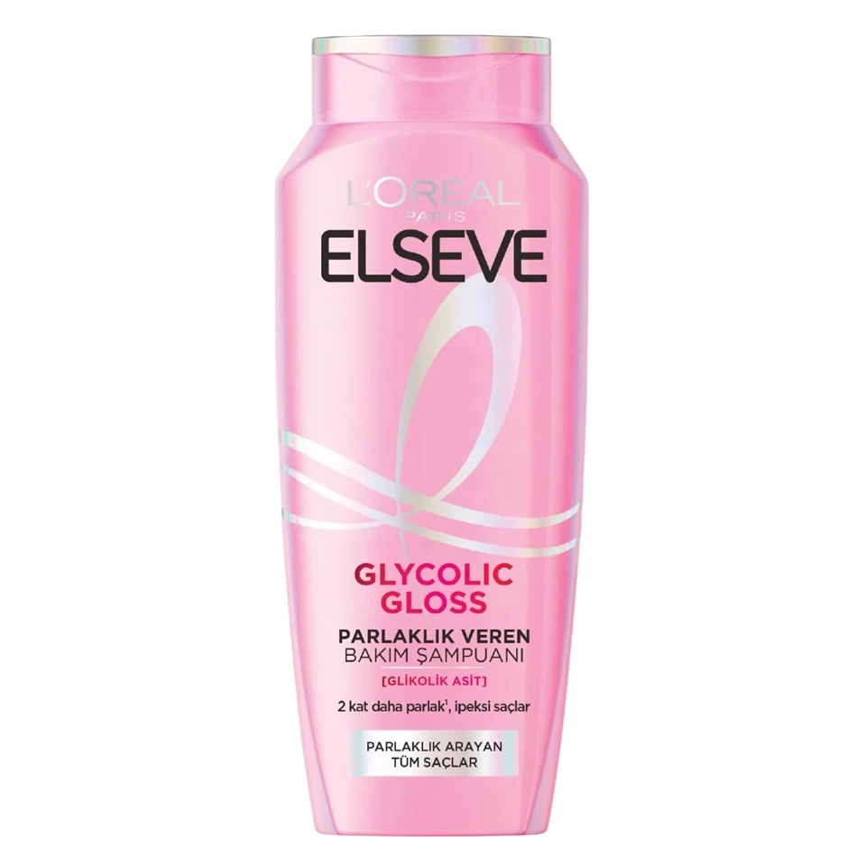 شامپو مو لورآل السیو براق‌کننده گلیکولیک L’Oréal Elseve GLYCOLIC GLOSS حجم 300 میلی لیتر - ارس شاین