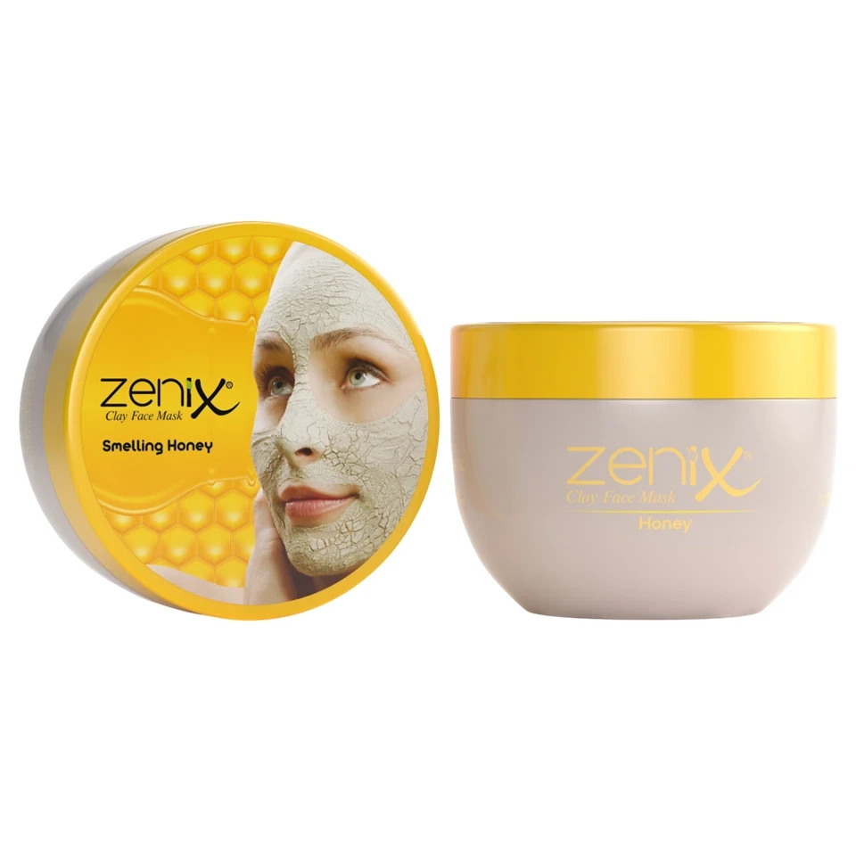 ماسک صورت خاک رس و عسل زنیکس zenix clay face mask honey وزن 350 گرم - ارس شاین